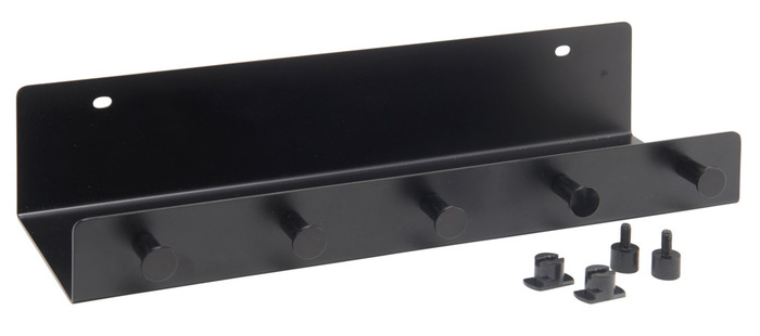 FibroTech hylde m/kroge 32 x 10,2 cm - sort